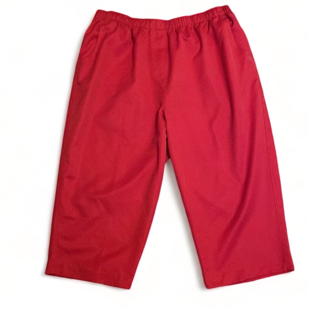 Alia Petites Elastic Waisted Pocket Capris